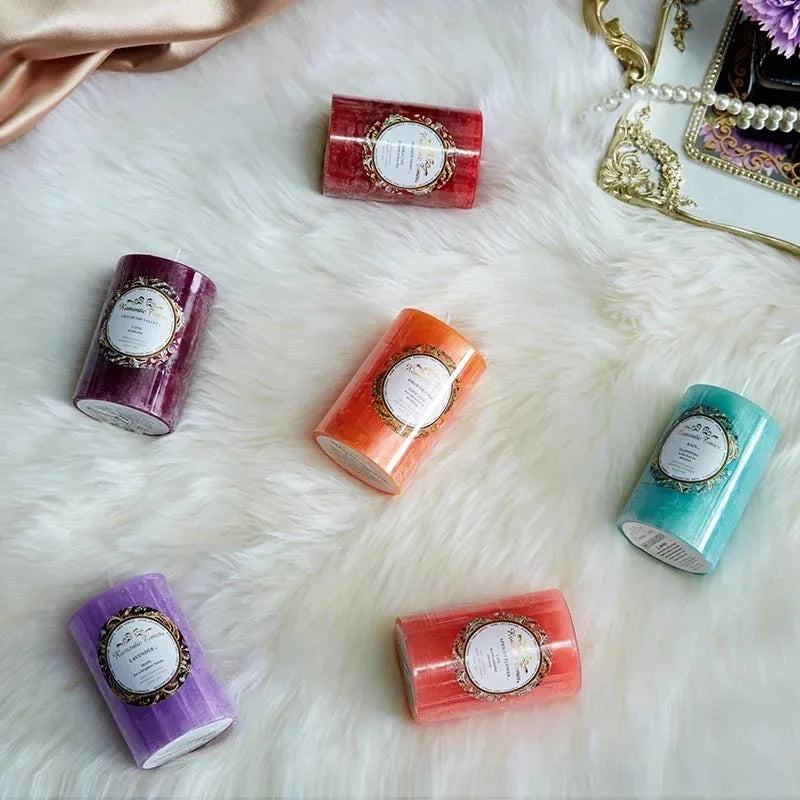 Bougies parfumées artisanales en cire naturelle, Décoration & bien- être